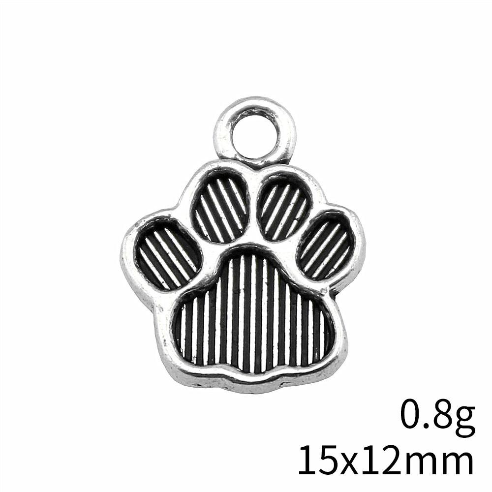 Back To School Charms Italian Bracelet Dog Paw Bear Paw Charms Pendant Clearance Sale Items Pendant Set