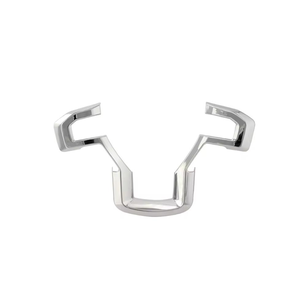 

Car Steering Wheel Panel Sticker Cover Decoration Trim for Ford Raptor F150 F-150 F 150 2015- Accessories Electroplated silver