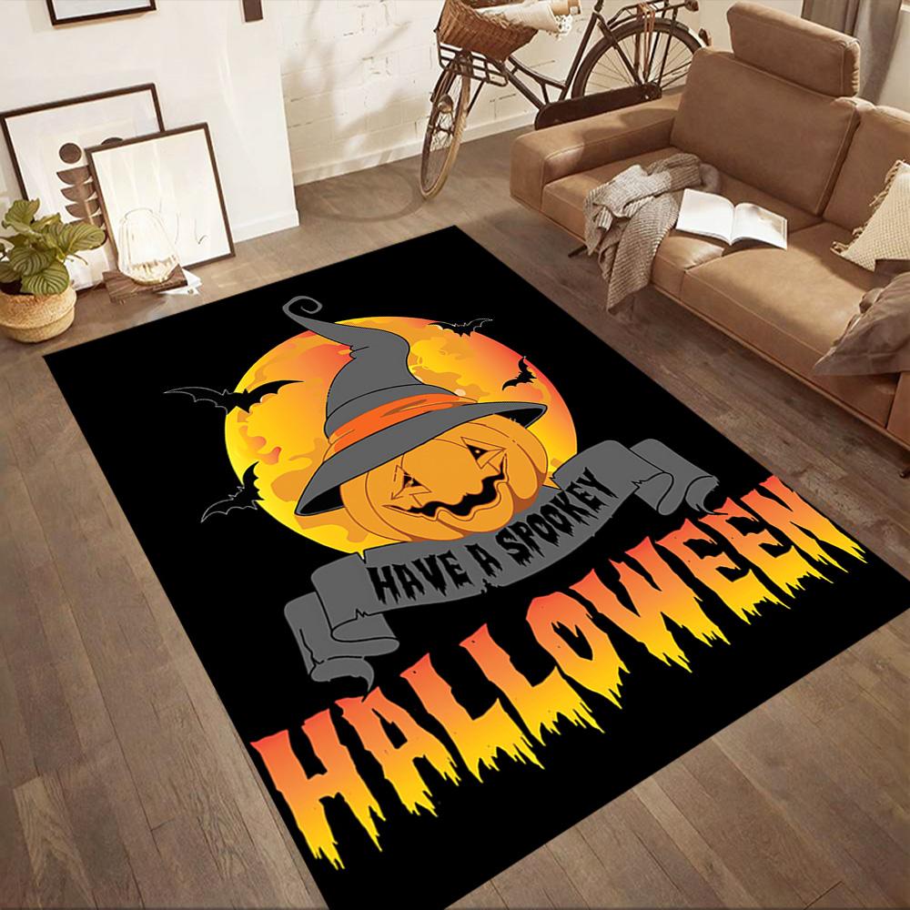 Spooky Halloween Night Floor Mats for Living Room, Bedroom and Room Decoration Are Suitable for Gifts.