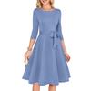 Women's Cocktail Dresses 3/4 Sleeve Vintage Wedding Guest Dress