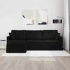 Sofa Black 228 X 134 X 80 Cm Velvet