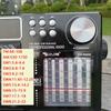 Portable Retro AM/FM/SW Band Radio Receiver Multifunctional Solar Bluetooth Speaker with RGB Light Stereo Sound Audio RX-868S
