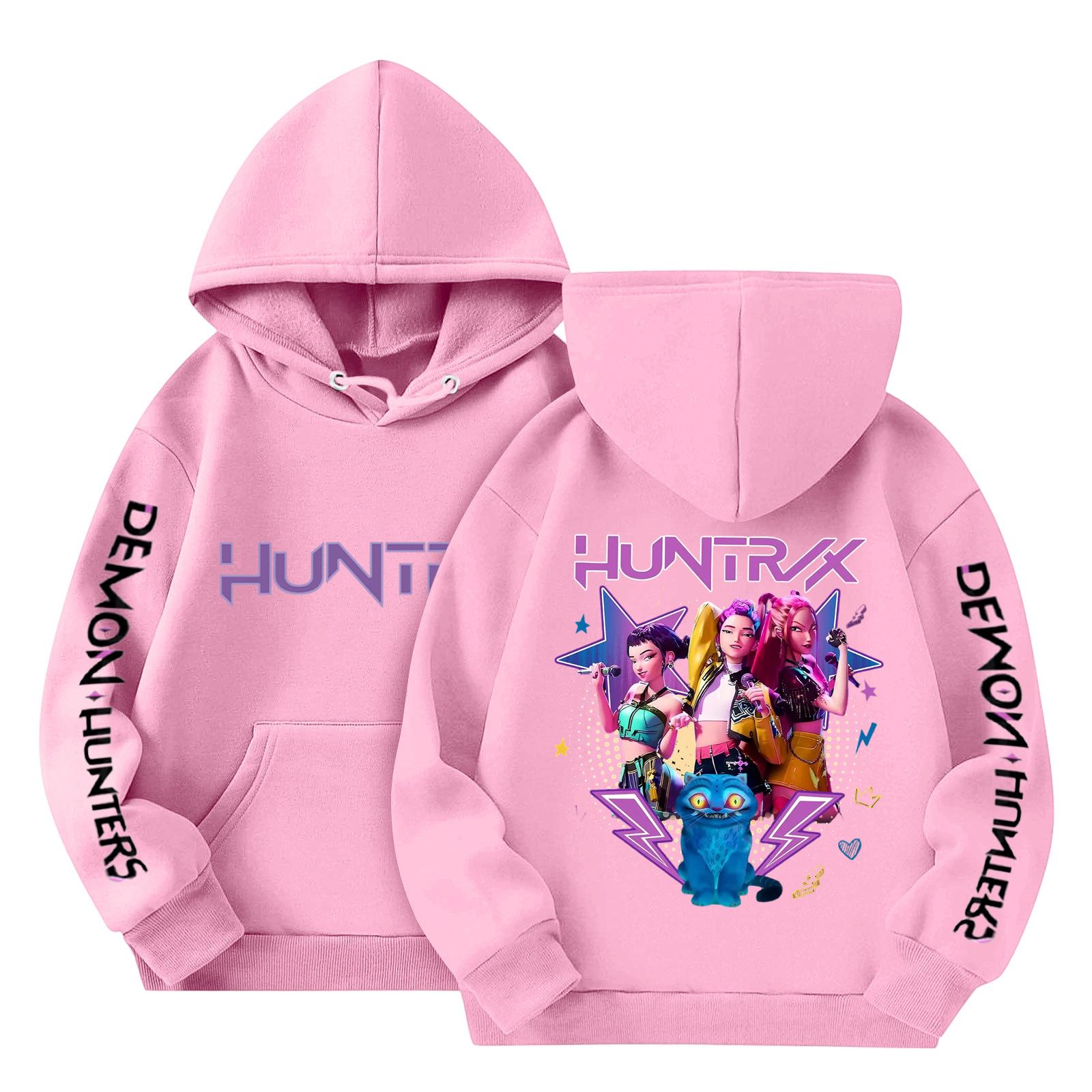 

Толстовки для девочек-подростков, толстовки с длинным рукавом, пуловер с завязками, симпатичная толстовка большого размера 110 розовый