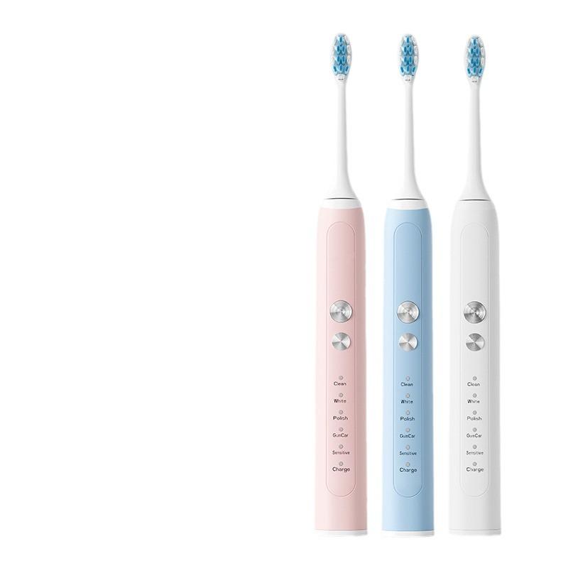 New Smart Electric Toothbrush Adult Sonic Soft Hair Magnetic Levitation Wireless Charging Electric Toothbrush Couple Set