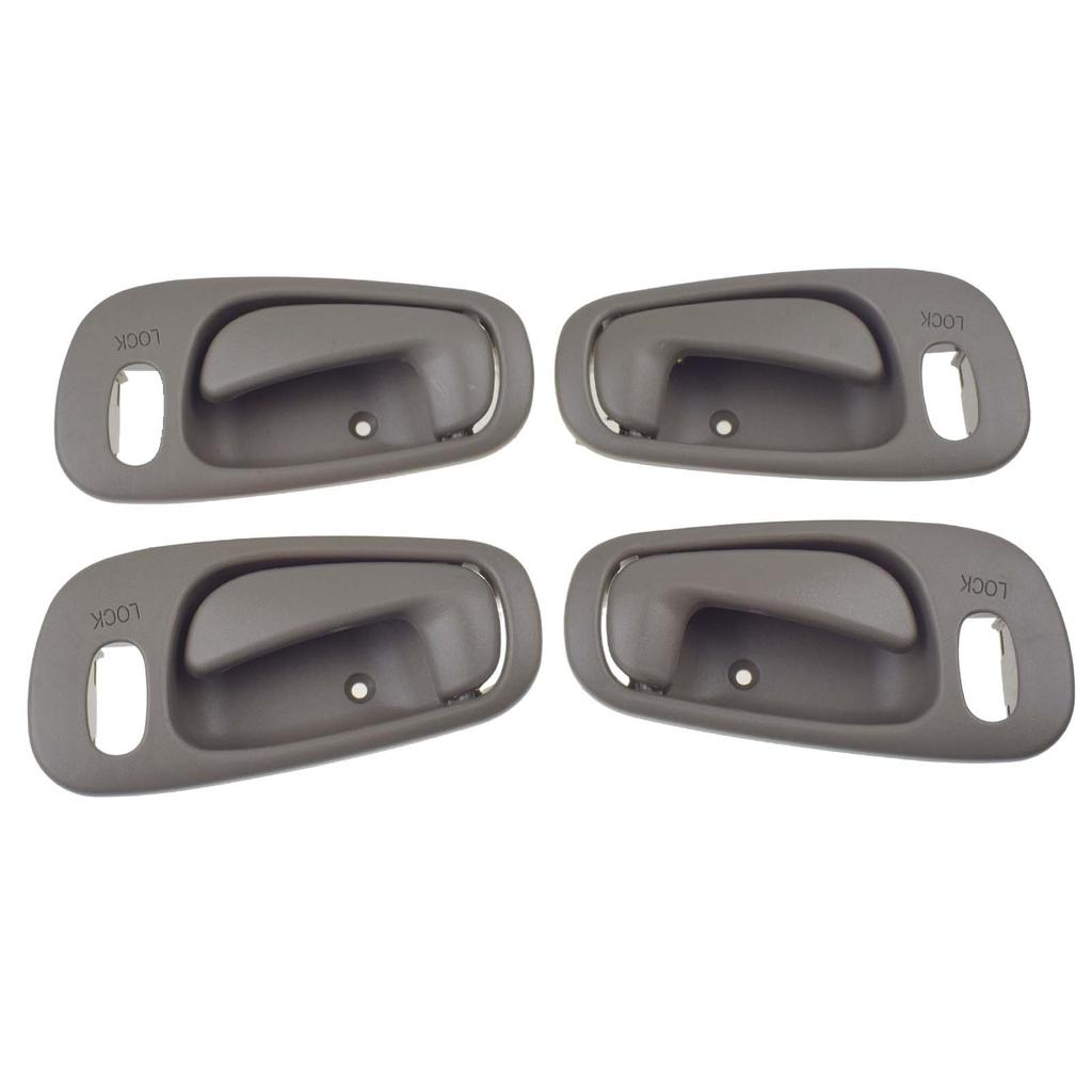 ide Interior Door Handle with Power Lock Hole Left Right 4PCS For Toyota Corolla 1998 1999 2000 2001 2002 69206-02060 New