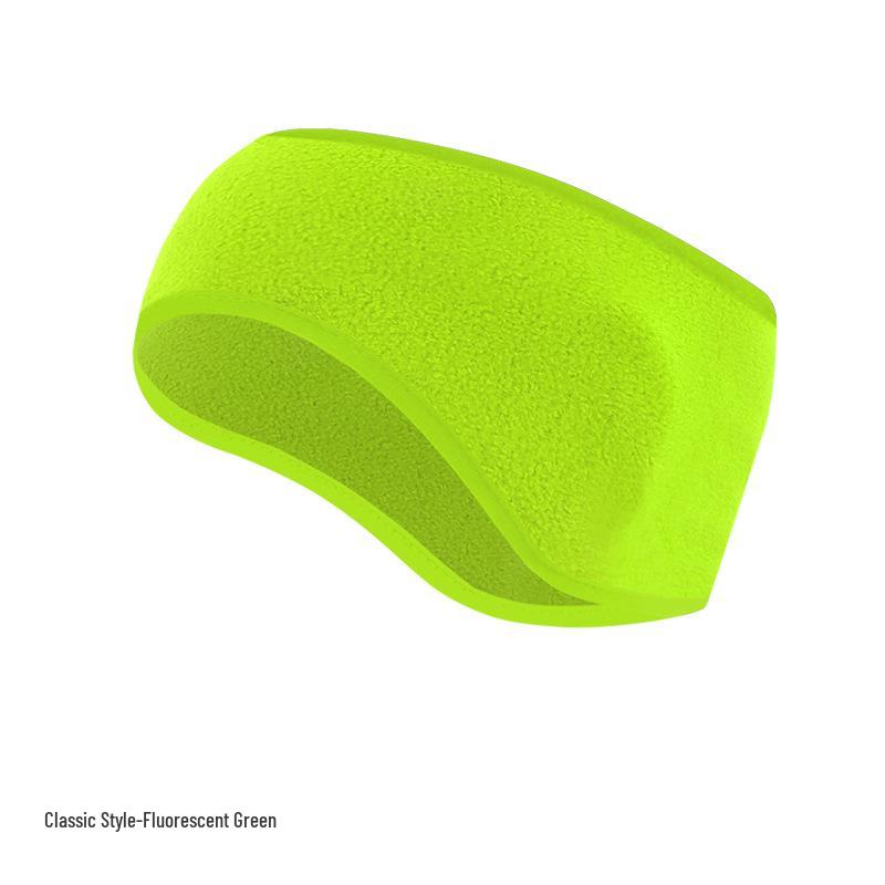 Fleece Warmes Ohrband: Dickes breites Stirnband für Herbst- und Winterradfahren - Winddichte und kältefeste Ohrenschützer.