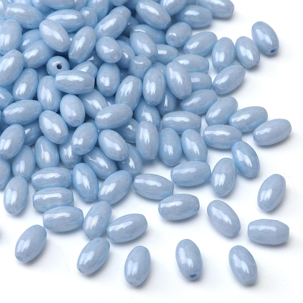 Domestic Glass Solid Color Cream Baked Paint Seed Beads for DIY 52 Pcs