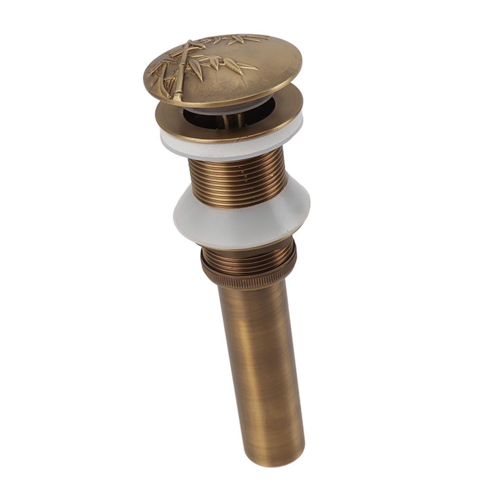 Push Bounce Sink Drain Quick Drainage Sink Drain Stopper Vintage Vessel Sink Drain Bathroom Basin