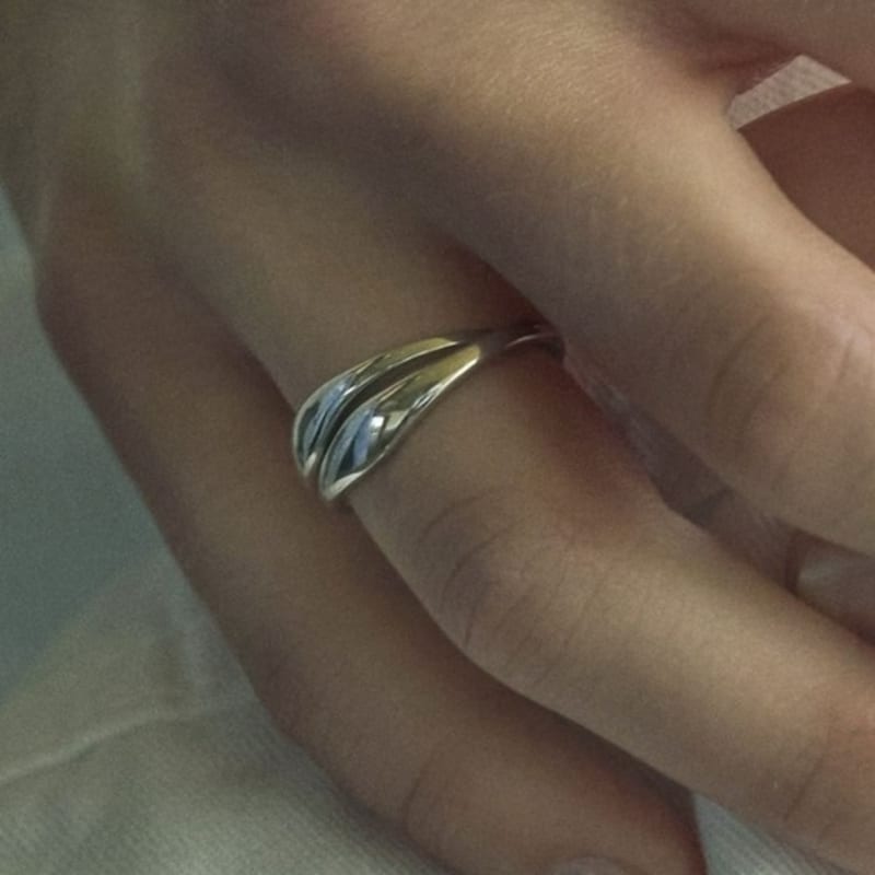 Aora CURVE LAYERED RING #0002