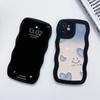 Mobile Phone Cases for iPhone 11 13 XR 15 Pro Max 12 14 Pro Max Case iPhone 16 7 Plus 8 Plus XS Max Big Wave Solid Color Cartoon Anti-drop Waterproof