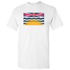 British Columbia Flag - Canadian Pride Cotton Short Sleeve T-Shirt - White