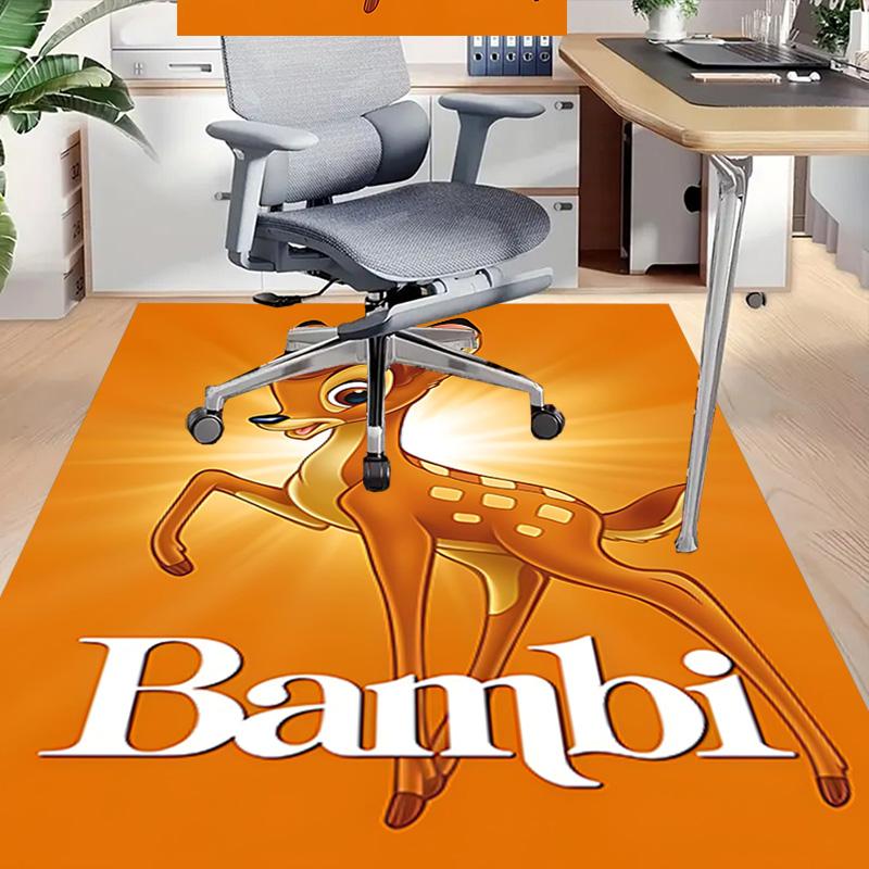 1pc Bambis Journey Through Forest Carpet for Playroom Bedroom Living Room Sofa Home Decor,kids Game Area Rug Non-slip Floor Mat Y72932