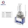 Miniature Lever Toggle Switch Single Pole Double Throw ON-OFF-ON /ON-ON 120VAC 6A 1/4 Inch Mounting MTS-102 103 202 203