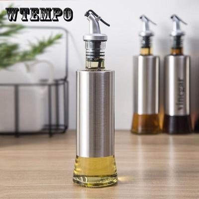 Ölkanne, Glas, Haushalt, Küche, Edelstahl, Ölflasche, auslaufsicher, Essigtopf, kleiner Öltank, Saucen-Essig-Flasche, Gewürzflasche