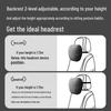 Nick Car Headrest Lumbar & Neck Support Pillow for Maybach S-Class, Mercedes, Tesla & AITO