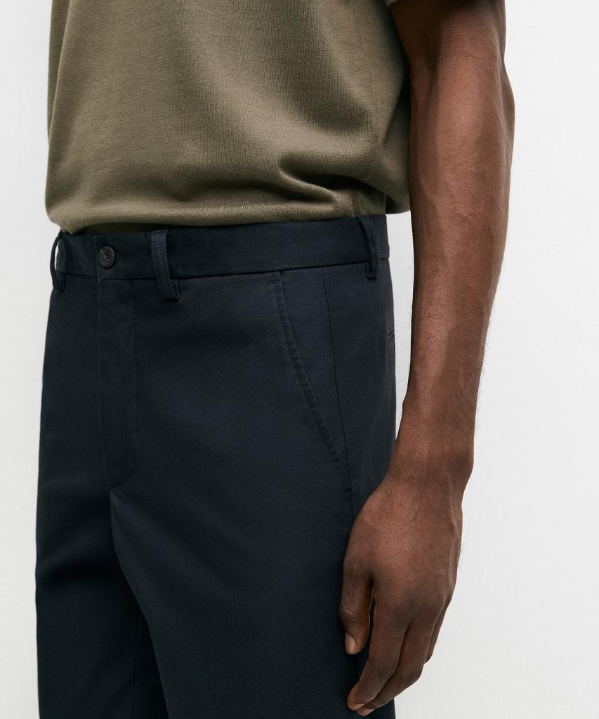 Masimodutti Cotton Blend Slim Fit Pants