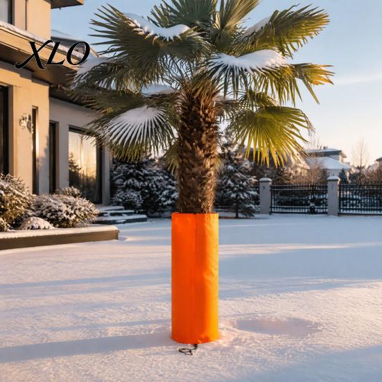 Outdoor Tree Trunk Guard Palm Protector, Insulation Wrap with Drawstring, Dia 7.9" 11.8 ", Cold Weather Winter Bark for Garden Trees Freeze Protection