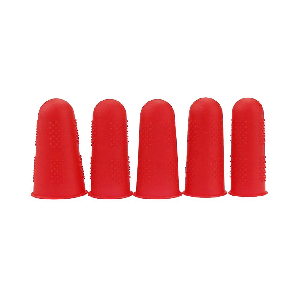 Silicone world 5PCS Silicone Finger Protector Sleeve Cover Anti-cut Heat Resistant Anti-slip Fingers Cover For Kitchen Tools