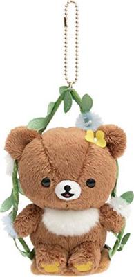 Rilakkuma [Rilakkuma incontra Chairoikoguma] Peluche da Appendere - Orsetto