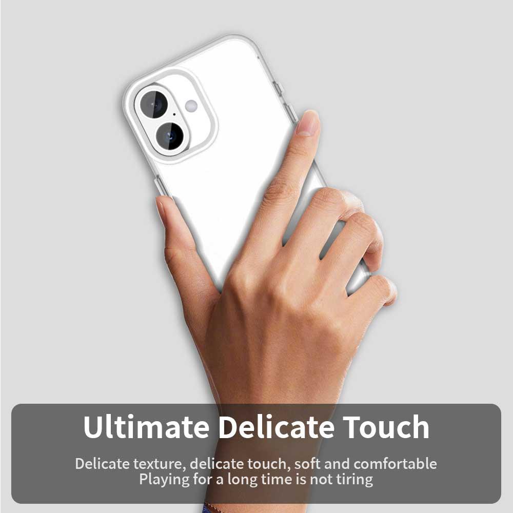 For iPhone 17 Case PC+TPU+PET Matte Anti-Drop Phone Back Cover
