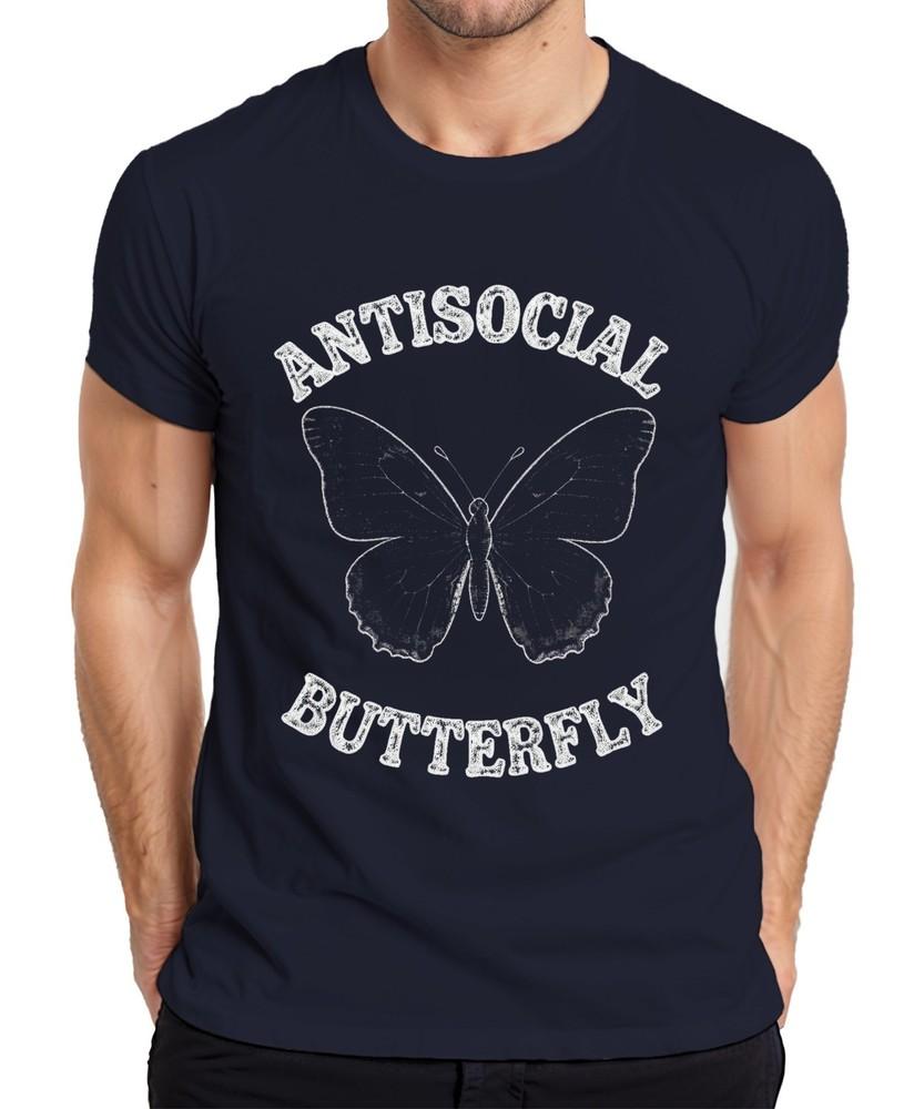 Antisocial Butterfly Butterfly Vintage Grunge Goth Gift Unisexs TShirt S