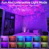 Morden Music Speaker Projectors Night Lights USB Rechargeable RGB Table Lamps Living Room Bedside LED Smart Home Decor Light