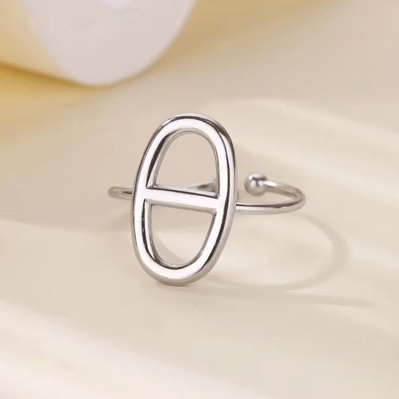 Gold Color Anillos Stacked Multiple Flowers Rings Elegant Women Stainless Steel Shell New Ring Jewelry Wedding Birthday Dainty