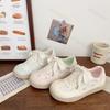 Women's Fashion Casual Sports Shoes Spring New Versatile Flat Shoes Lace Flower Heightening White Sneakers Female Walking Shoes