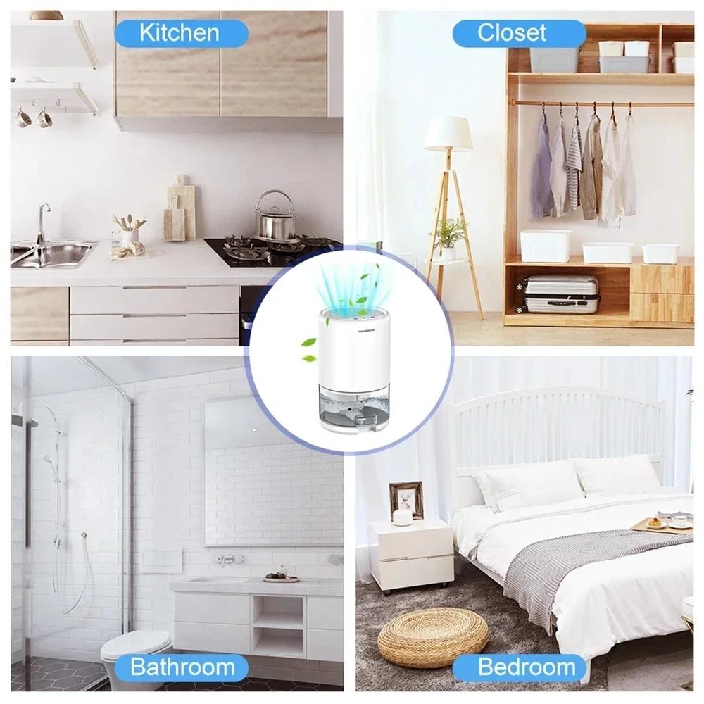 Nový přenosný odvlhčovač 2 v 1, absorbér vlhkosti, sušička vzduchu, ztlumení zápachu, sušička vzduchu, odvlhčovač vzduchu, úprava vzduchu