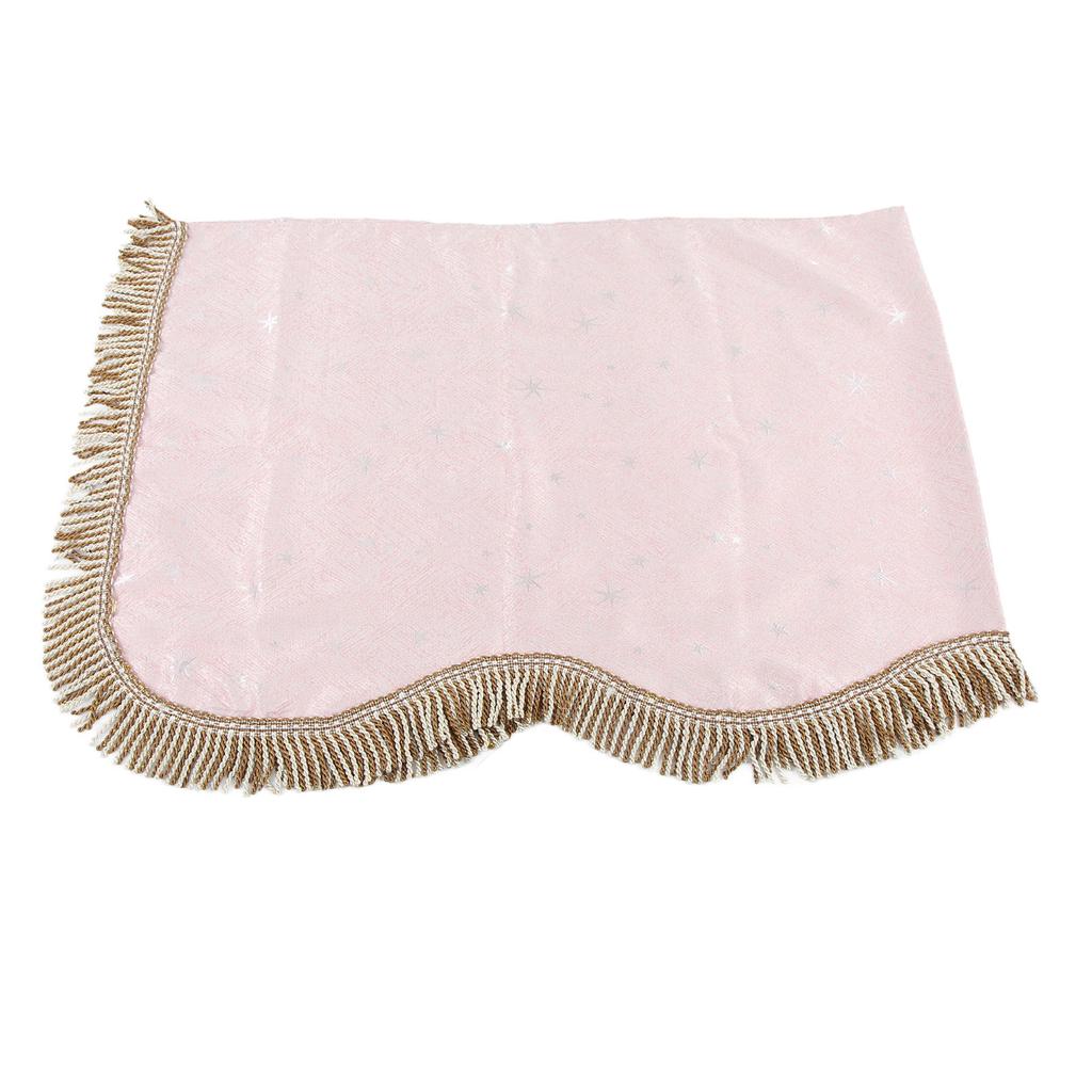 88 Key Piano Dust Proof Cloth Golden Velvet Keyboard Protective Cover with Tassel DecorationPink