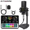 English Version V8 Podcast LGT240 Condenser Microphone Set for Computer Live Streaming
