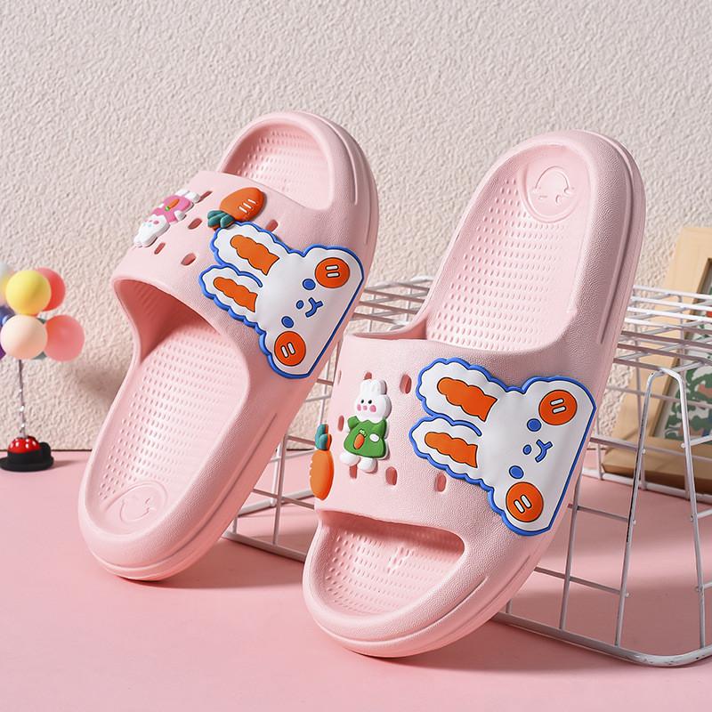 Trendy And Fun Eva Slide Slippers For Girls Featuring Rabbit And Astronaut Designs Perfect For All Seasons