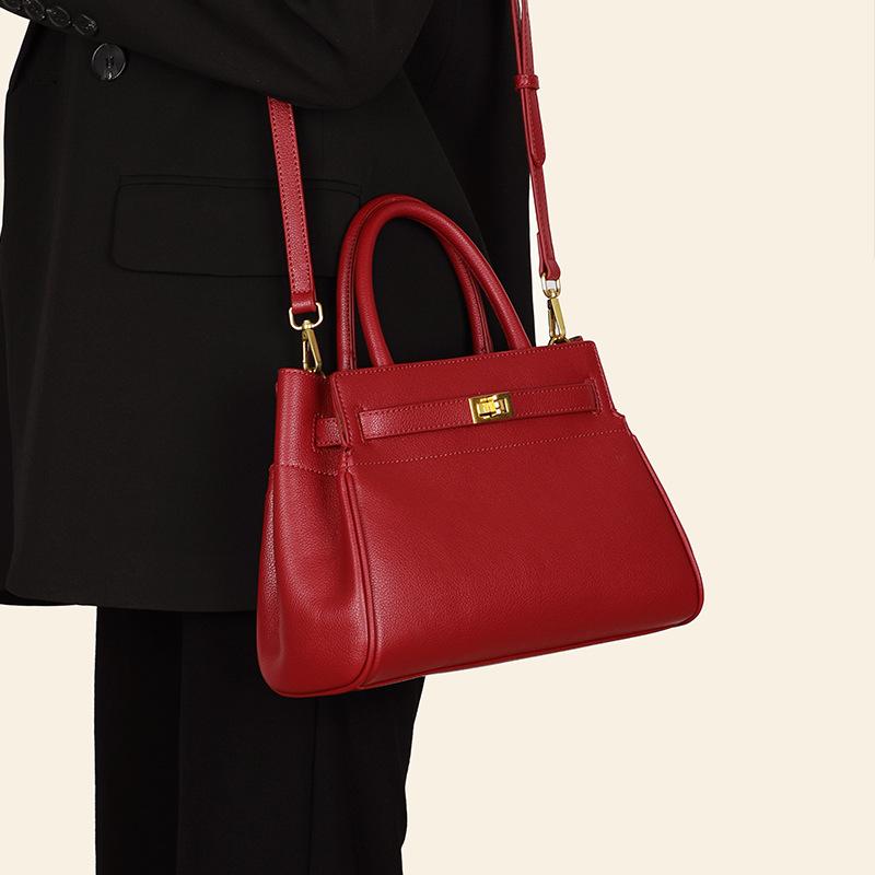 Red Bag, Middle-aged Mother's Wedding Bag, Grand Platinum Bag, Crossbody Handbag, Grandma's Bag