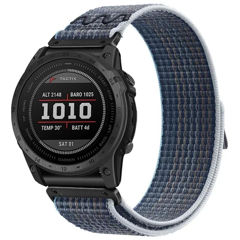 22mm 26mm Quick Fit Nylon Strap for Garmin Watch Fenix 8 47mm 51mm 7 7X Pro 6X 5X Enduro 3 Fenix 5 5X 6 6XPro 935 Band Watchband