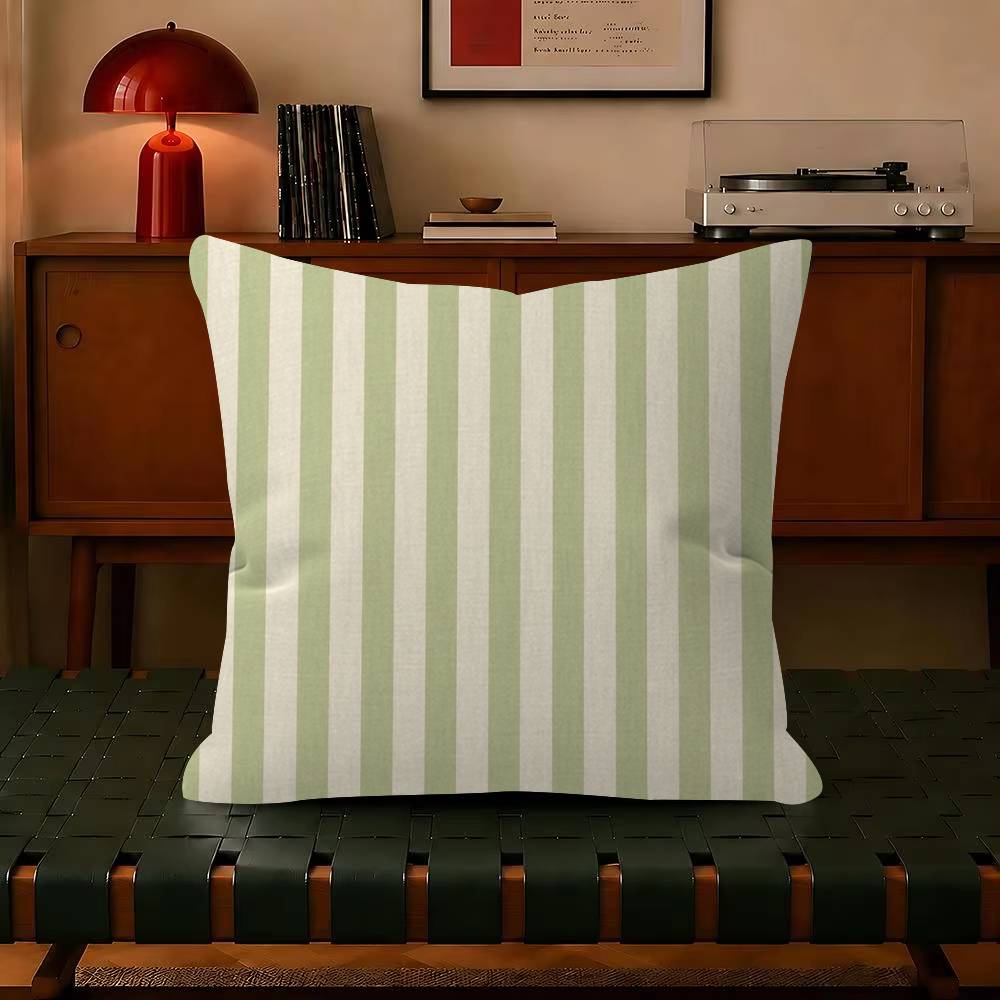 Solid Color Stripes Beauty Cushion Cover Pillowcase Upholstery Sofa Throw Pillow Home Decor Pillowcas