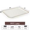 Melamine Rectangular Serving Tray for Cups, Bread, and Cake