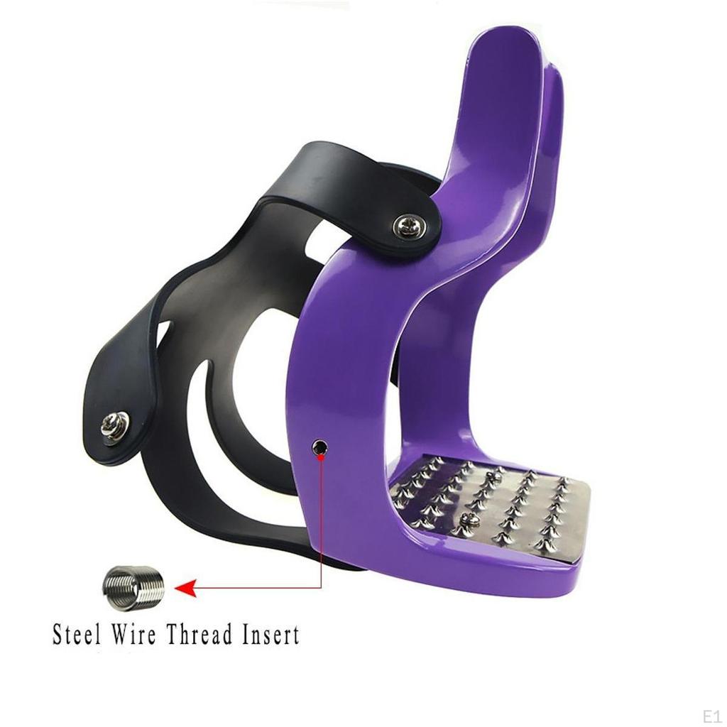 Riding Pedals Reinforced Assembly Inserts AntiSlip Rubber Protection Lightweight Equipment Suitable