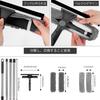 250cm Extendable Dry Squeegee Wiper, 2-in-1 with 6 Extension Poles, Microfiber Squeegee, Glass Cleaner, Rubber Wiper, and Long Mop for High-Speed ??Cl