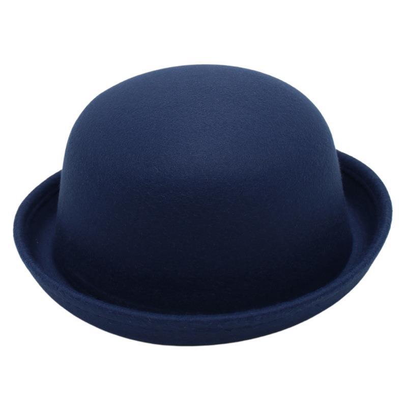Bowler Jk Top Hat Kids Jazz Hat College Style Felt Hat Cute Boy And Girl Baby Sun Hat Parent-Child