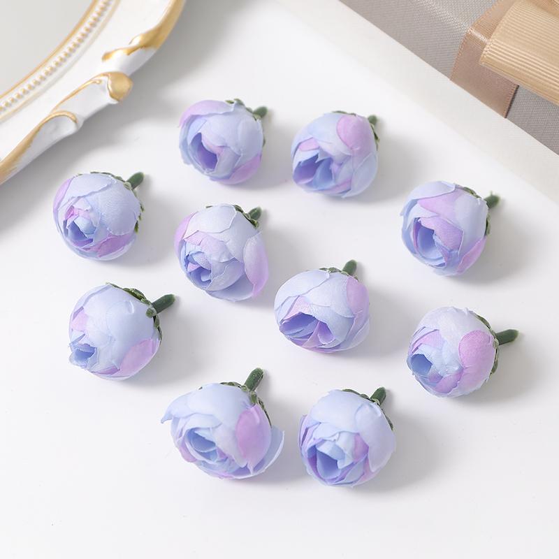 10/20Pcs Rose Artificial Flowers Heads 3CM Fake Flowers for Home Decor Wedding Marriage Decoration DIY Craft Garland Accessories