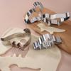 4Pcs/Set Stainless Steel Dinosaur Fondant Cake Cookie Biscuit Cutter Decorating Mould Pastry Baking Tools Cookie Cutter Set