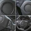 3X Steering Wheel Cover Trim Frame Ring Carbon Fiber For Chevrolet Camaro 2017+