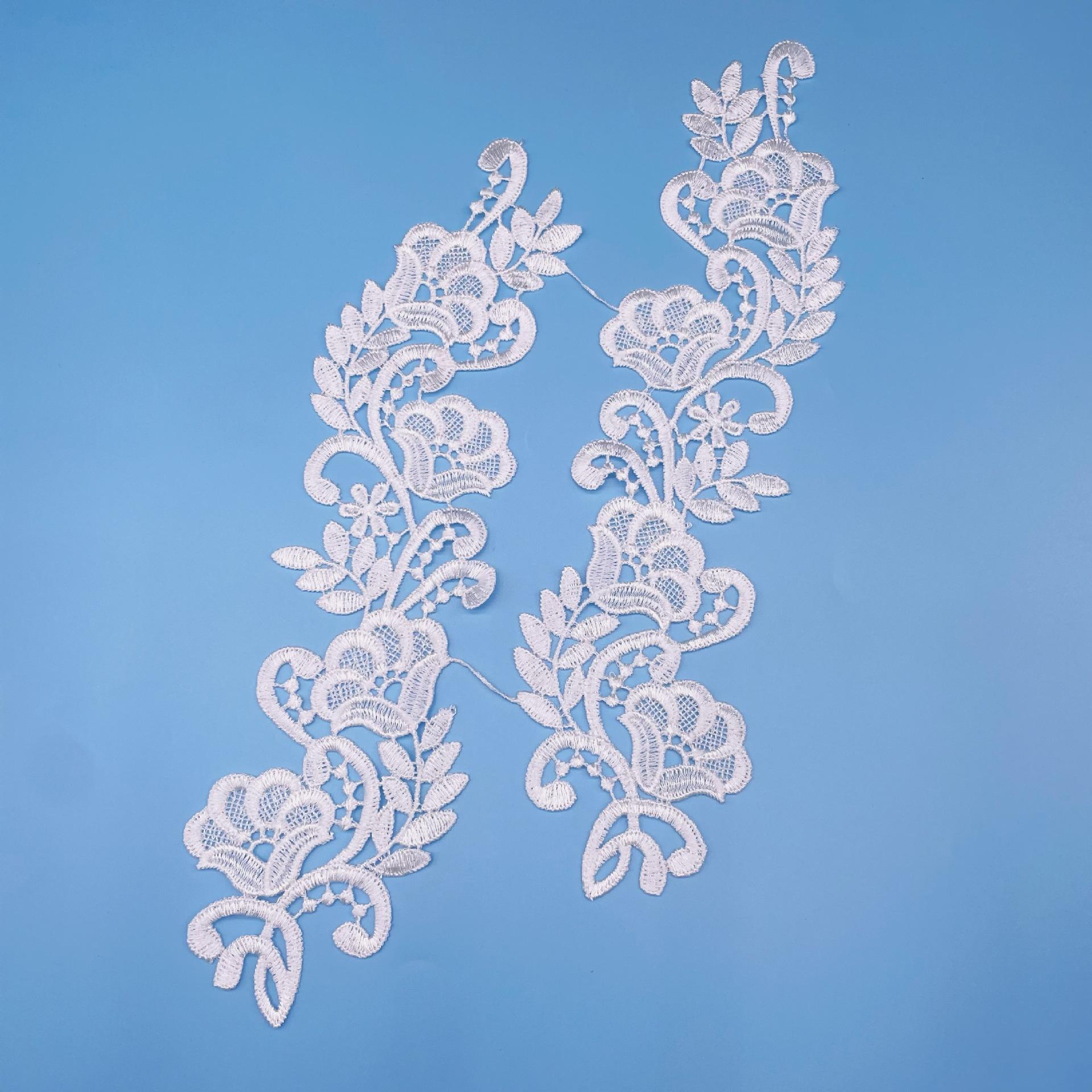 

Water Soluble Embroidery Lace Flower To Flower Collar, Water Soluble Embroidery Lace Lace Cloth, Water Soluble Embroidery Flower Accessories 28*8CM