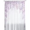 Plant Vine Purple Flower Sheer Curtains Living Room Window Tulle Curtains For Bedroom Kitchen Home Decoration Voile Drapes