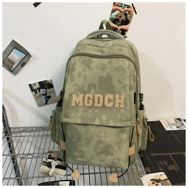High value niche design backpack couple simple letters lightweight large capacity backpack