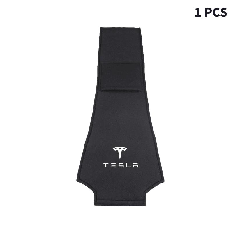 

Car Seat Backrest Headrest Cover Pillow Towel For Tesla Model 3 2021 S X Style Roadster Invader Coil Mod WYE K80 Accessories чорний