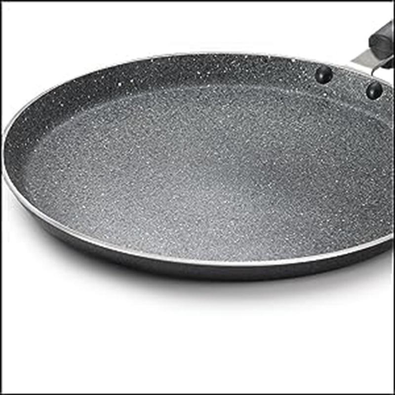 TreegoArt Fashion Non-Stick Dosa Tawa Induction Base Griddle Pan Indian Style Round Griddle Compatible Flat Tawa - 9 Inches Diameter