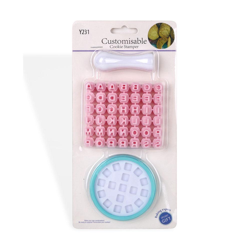 

Silicone World Number Letters Cookie Stamp Mold Fondant Cutter Cookie DIY Tool Cake Decorating Tools Pastry Baking Mould Set