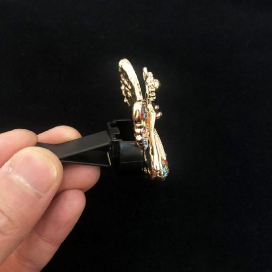 Car Air Freshener Holder Angel Shape Inlay Alloy Auto Air Conditioning