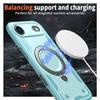 For iPhone Air Case Compatible with MagSafe Military Protection PC+TPU Kickstand Phone Cover